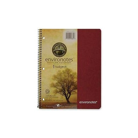 Roaring Springs Roaring Spring Environotes 1-Subject Notebook, 8-1/2in x 11in, College Ruled, 80 Sheets/Pad 13361